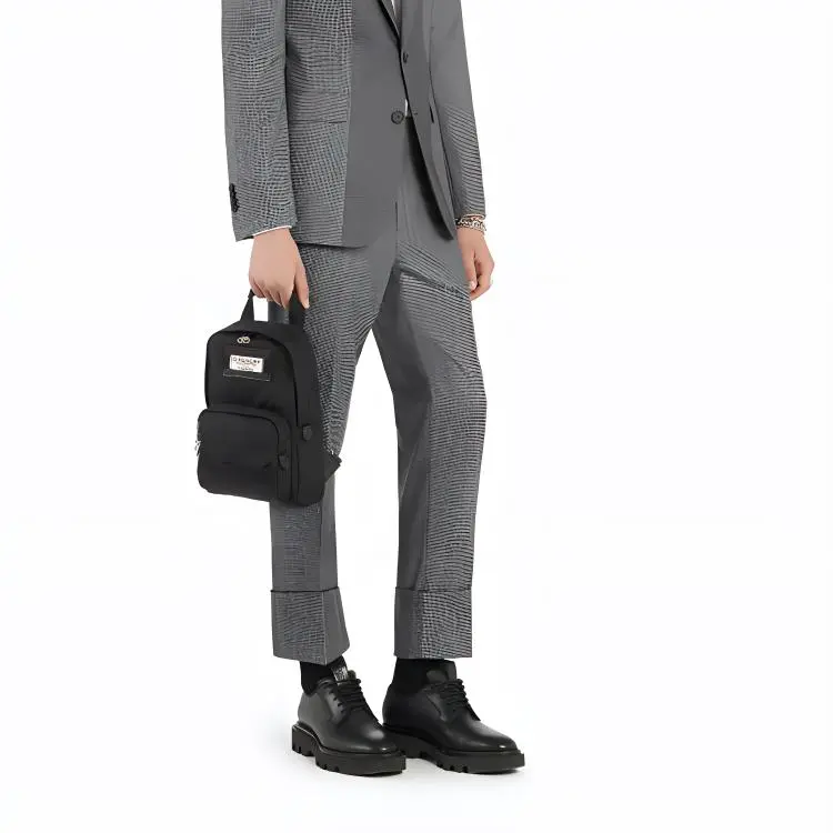 GIVENCHY Nylon Crossbody Bag Small Size Men's Black-4