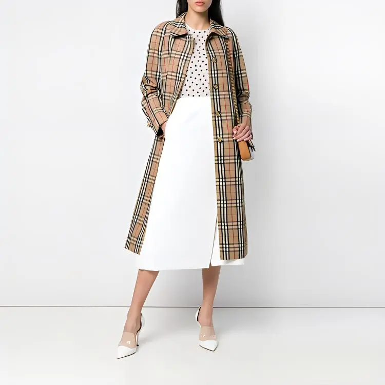 Burberry Trench Coats Women's Khaki-1