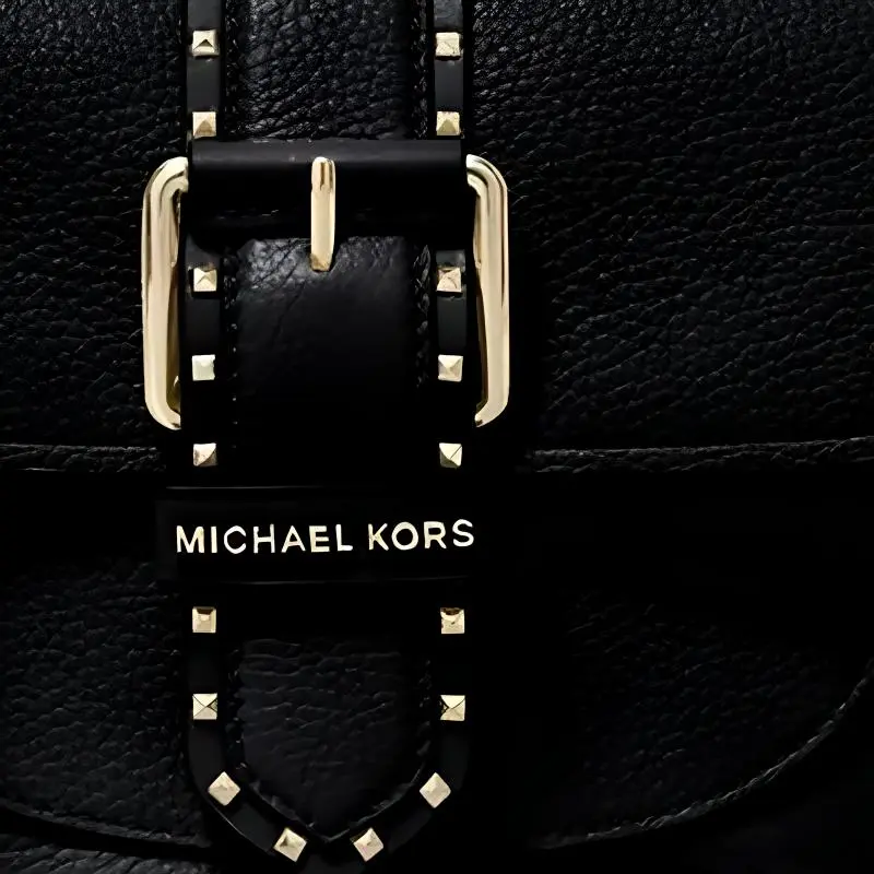 MICHAEL KORS Lillian Cow Leather Shoulder Bag Women's Black-4