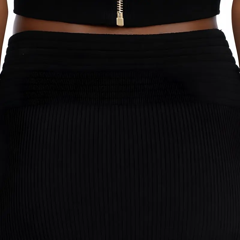 BALMAIN Knitted Zipped Mini Skirt-6