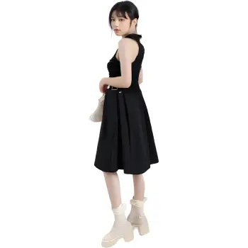 Goods Engraving Evening Dress Unisex Black