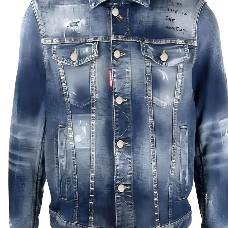 DSQUARED 2 Distressed Denim Jacket-4