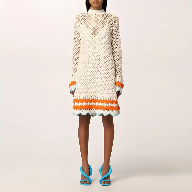 SportMax Crochet-Knit Mini Dress-1