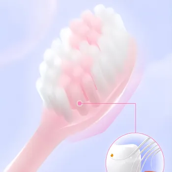 Saky+ Soft And Fleece Combination Set Toothbrushes Cleaning Soft 2 Pcs