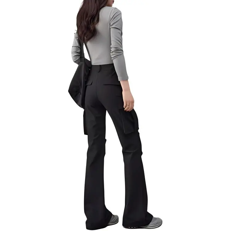 YALIDA Cargo Pants Women's Meteorite Black-1