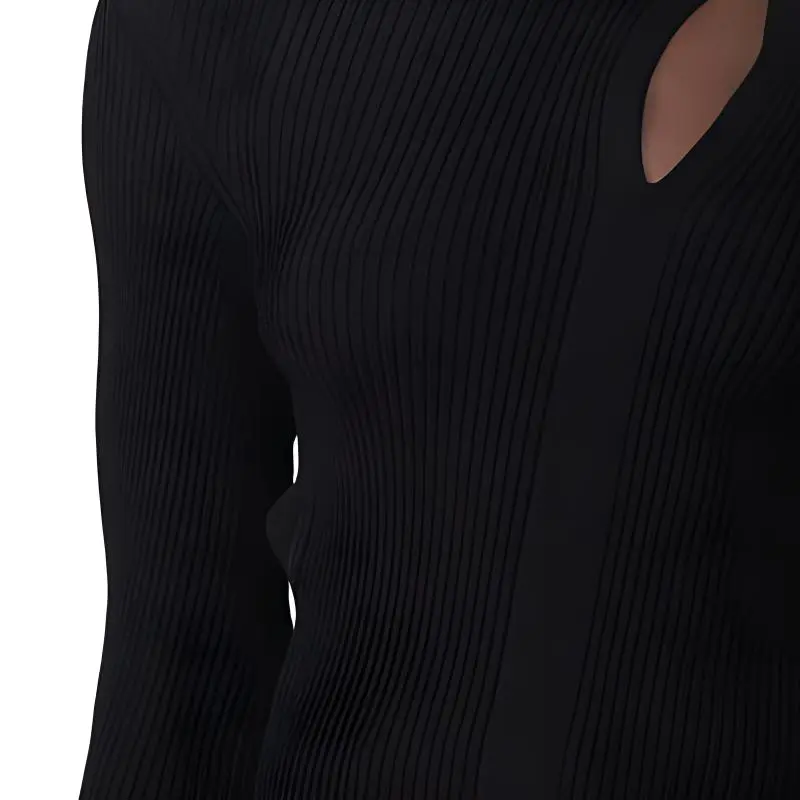 VERSACE Asymmetric Knitted Jumper-4