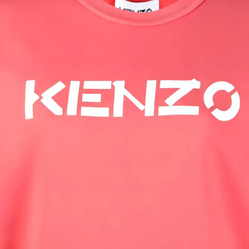 KENZO Letter Logo Sweatshirts Women's Pink-4