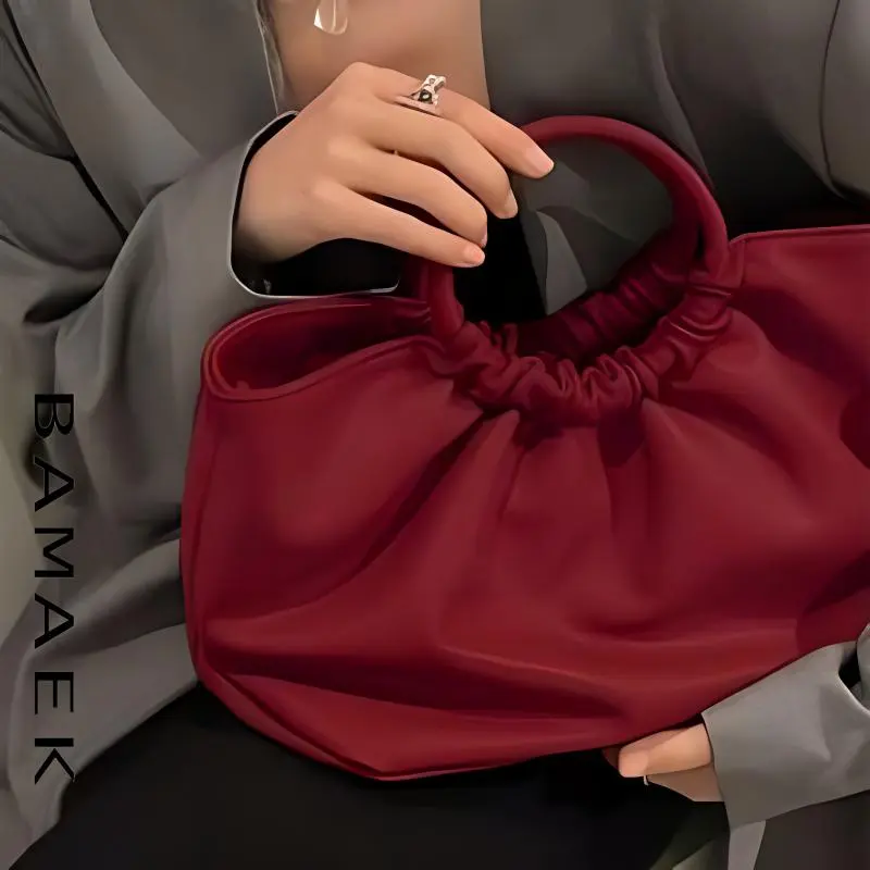 BEMIX PETS PU Handbag Women's Dark Red-2