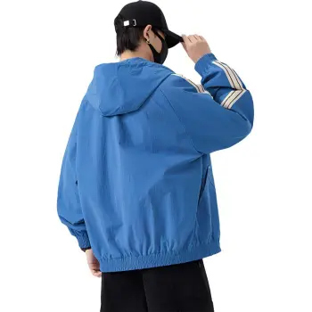 NBNO Jackets Coats Unisex Colorful Blue