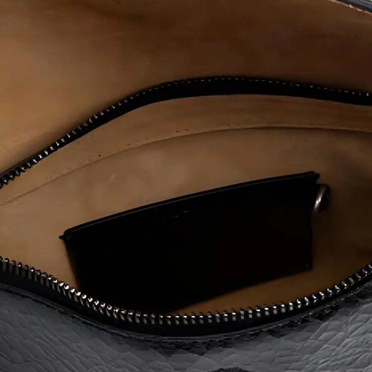 Alexander McQueen Calfskin Fanny Pack Women's Black-3