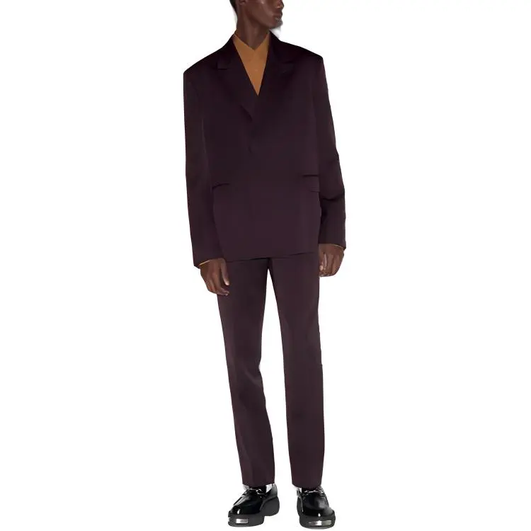 GUCCI Business Suits Coats Men's Purple-2