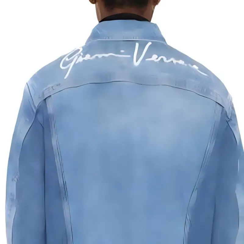 FANSIZHE SS22 Denim Jacket Men's Blue-2