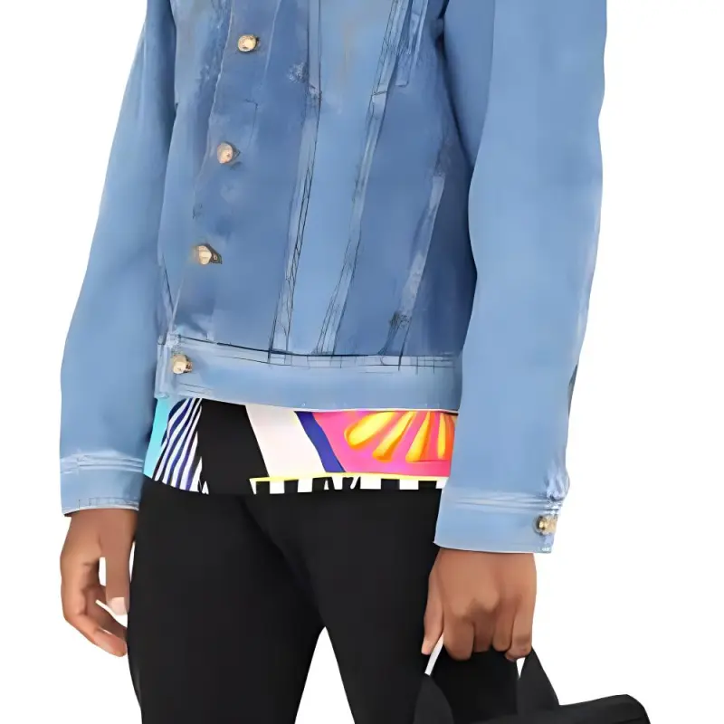 FANSIZHE SS22 Denim Jacket Men's Blue-3