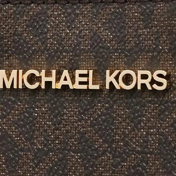 MICHAEL KORS Nicole Canvas Trunk Bag Shoulder Bag Crossbody Bag Women's Dark Brown/Pink-2