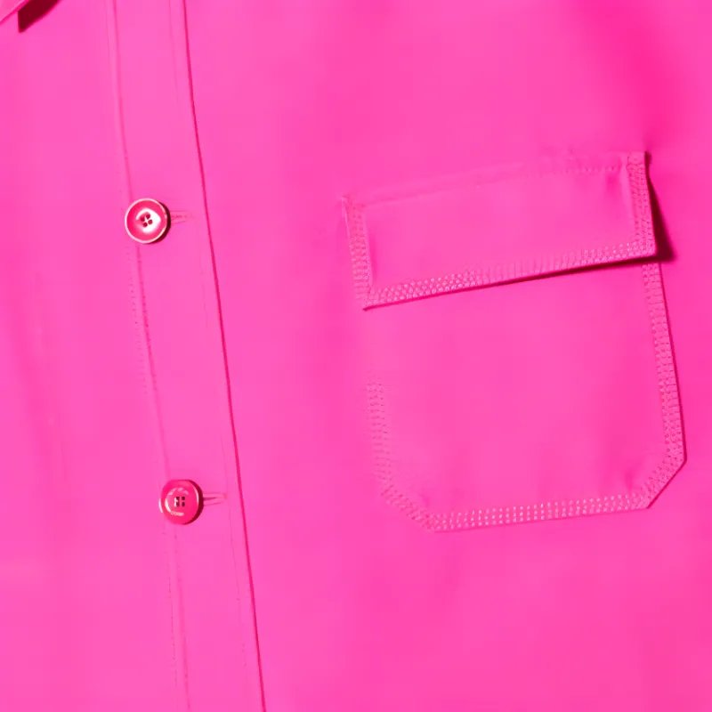 Valentino Pink Pp Collection Shirts Men Rose Red-4