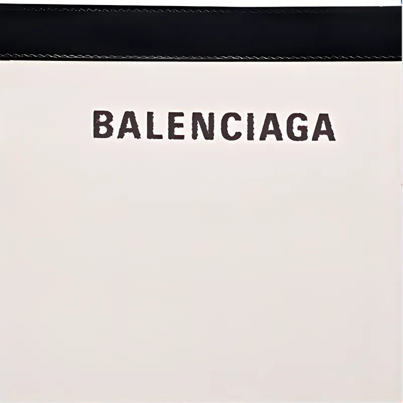 Balenciaga Cotton Canvas Canvas Bag Handbag Medium Size Unisex White-1