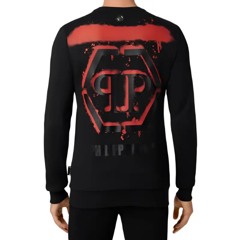 PHILIPP PLEIN Sweatshirts Men Black-1