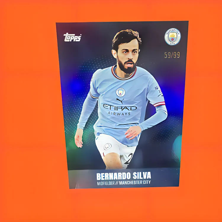 Topps Manchester City Club Team Card, Portugal B Silva 99 PC, Star Card, Card Quality Guaranteed Sports Cards 1 Pc-3