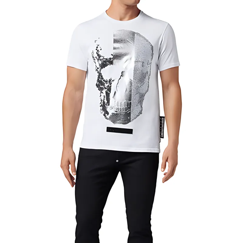 PHILIPP PLEIN T Shirts Men White-4