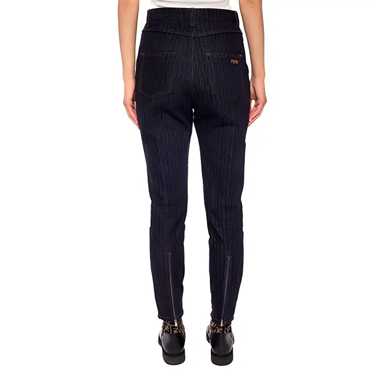 FENDI SS21 Jeans Women's Dark Blue-3