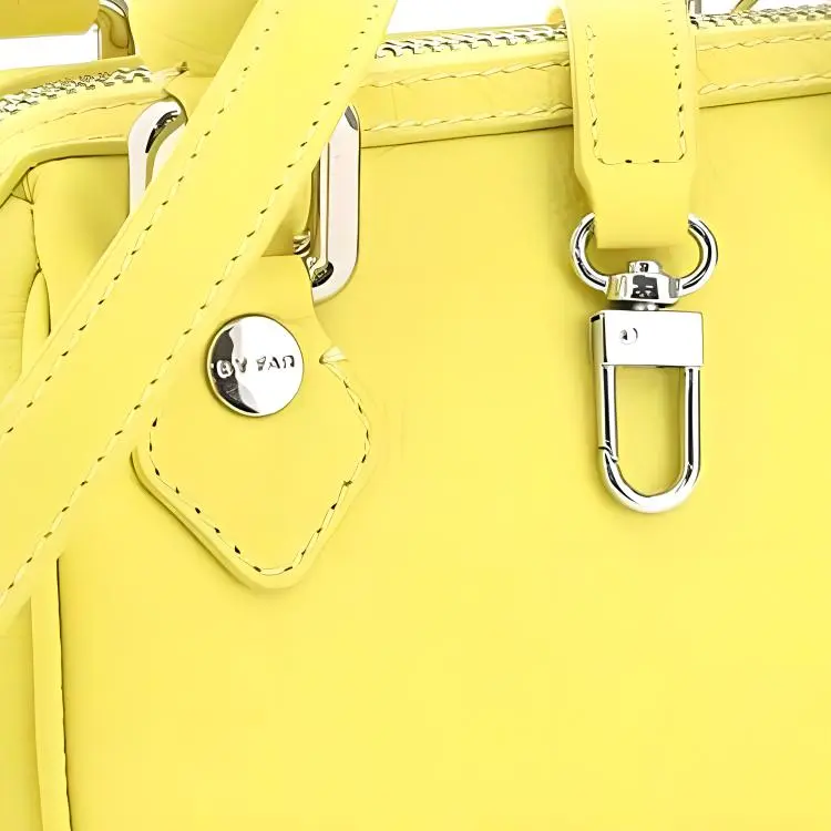 By Far Leather Handbag Regular Women's Yellow-4