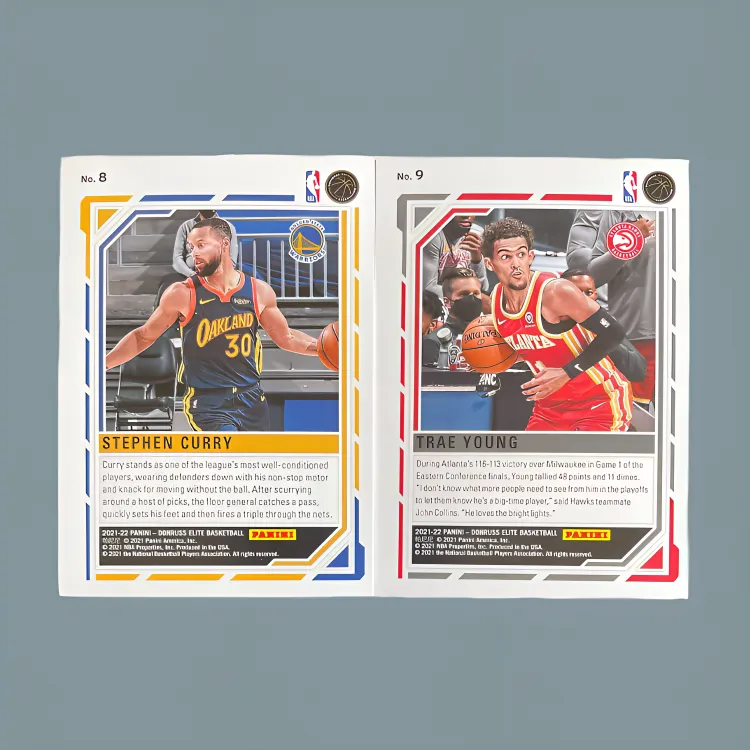PANINI 2021 22 Elite Elite Curry+Steph Yang Star Player Cards Universal Acceptance Sports Cards 2 Pcs-3