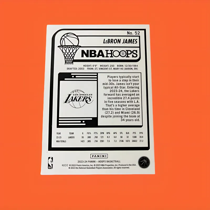 PANINI Lakers LeBron James The King Classic Slam Dunk Special Card Rare Card Sports Cards 1 Pc-3