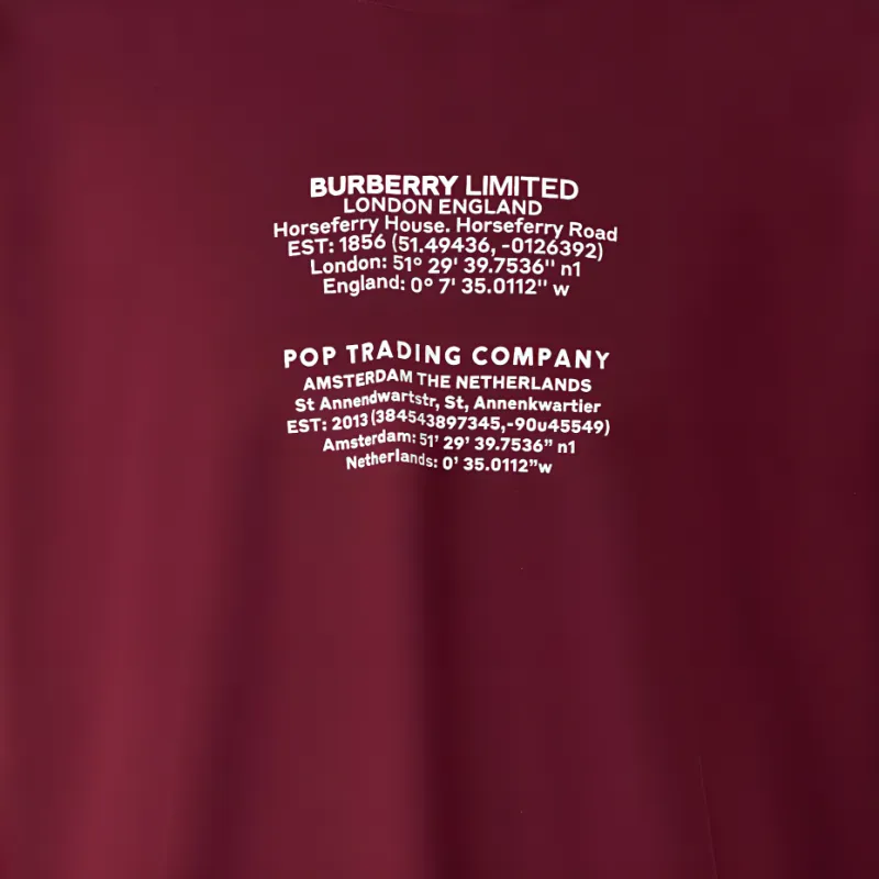 Burberry Coordinates Print Cotton T shirt-4
