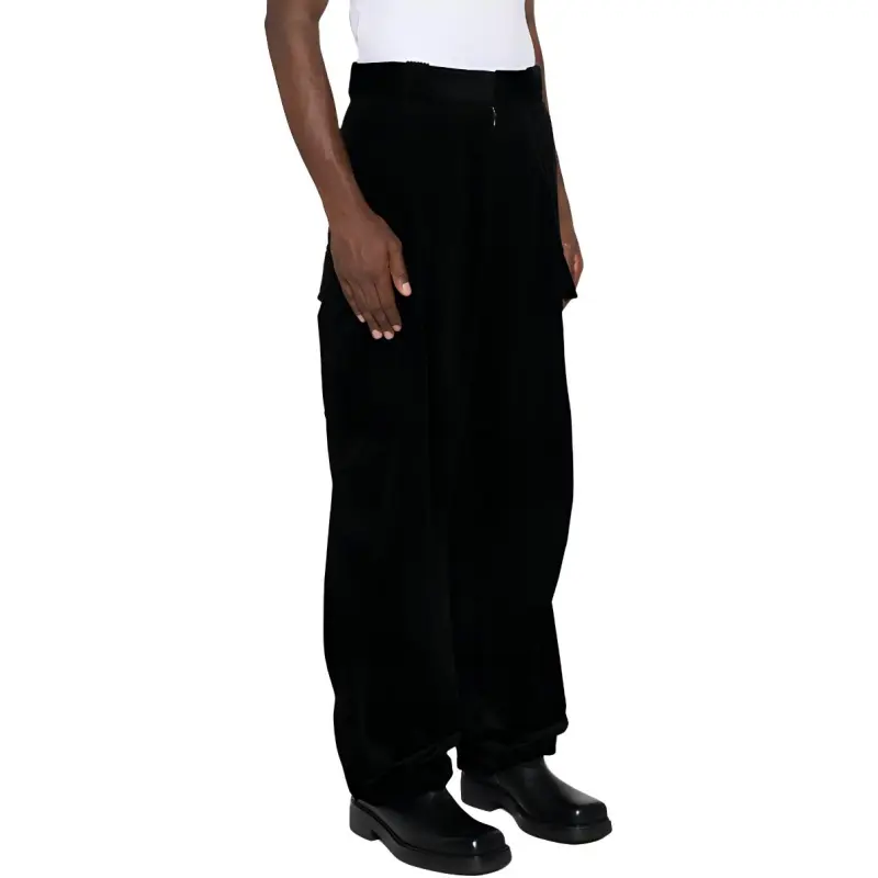 PRADA Corduroy Pants With Cargo Pockets-3