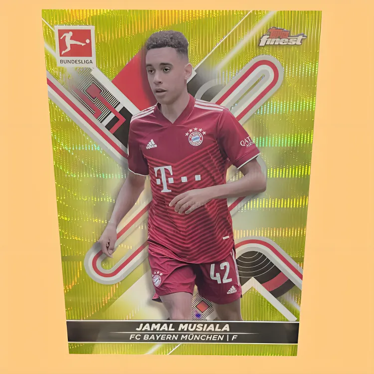 Topps Bundesliga FINEST Germany Bayern Munich Musiala 350 Pc Player Cards Card Product Access Sports Cards 1 Pc-1