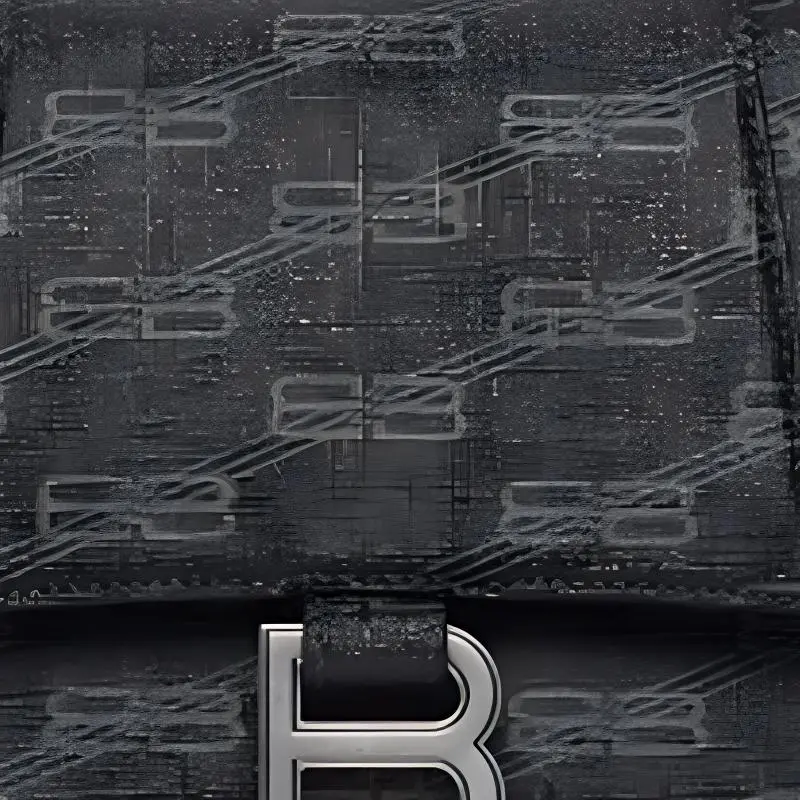 Balenciaga BB Monogram Hourglass Coated Canvas Shoulder Bag Crossbody Bag Handbag Small Size Women's Black-4