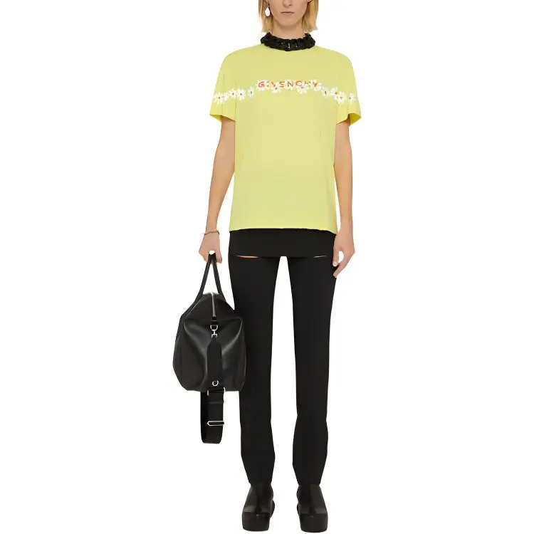 Givenchy T-Shirts Women's Yellow-1