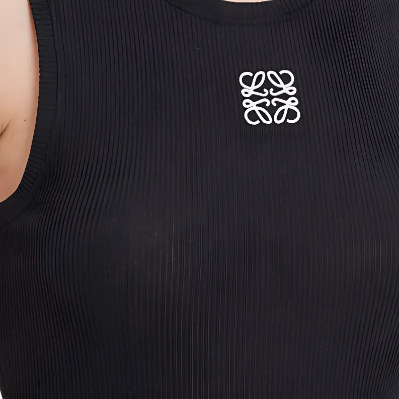 LOEWE Anagram Sleeveless Tank Dress-4