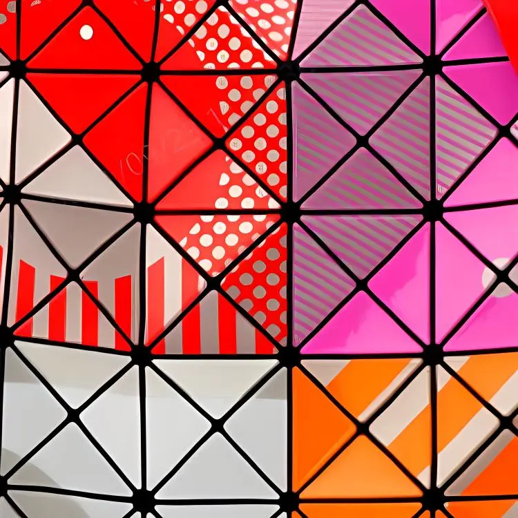 ISSEY MIYAKE PVC Tote Bag Shopping Bag Handbag Shoulder Bag Unisex Red-3