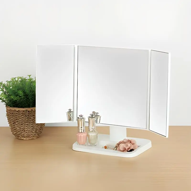 NITORI Tri-Sided Foldable Portable Mirror Minimalist Style-1