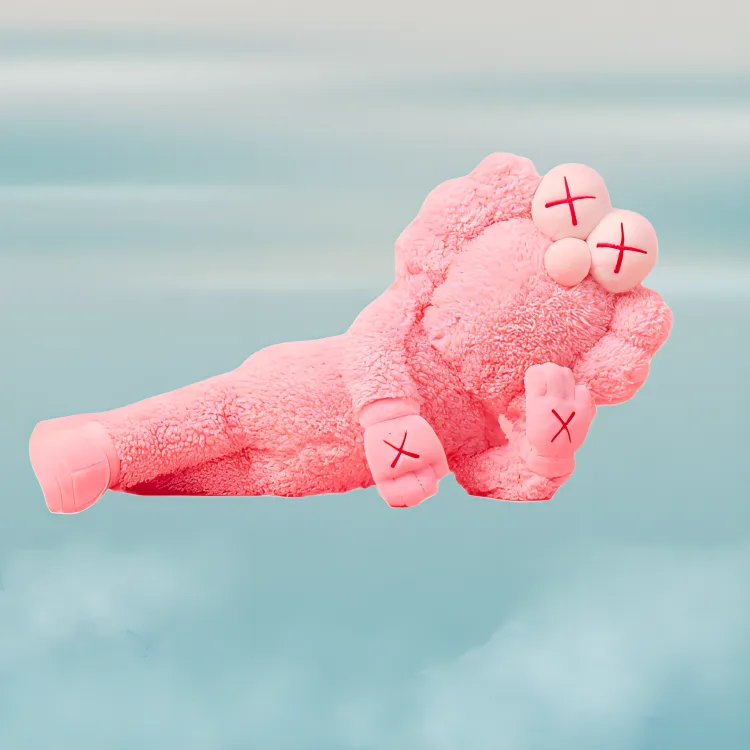KAWS KAWS Character BFF Plush Pink Dolls Plush Doll 45.7cm Height-1