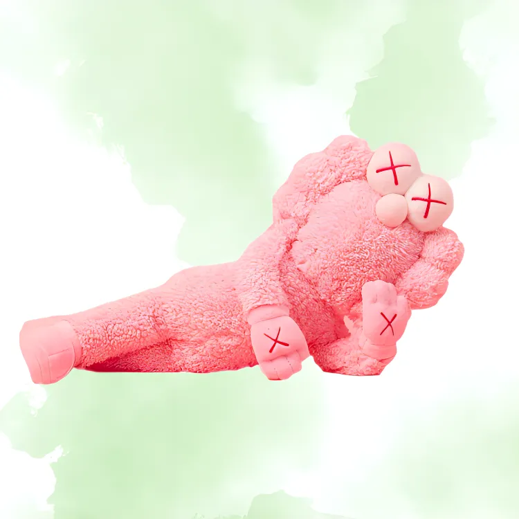 KAWS KAWS Character BFF Plush Pink Dolls Plush Doll 45.7cm Height-2