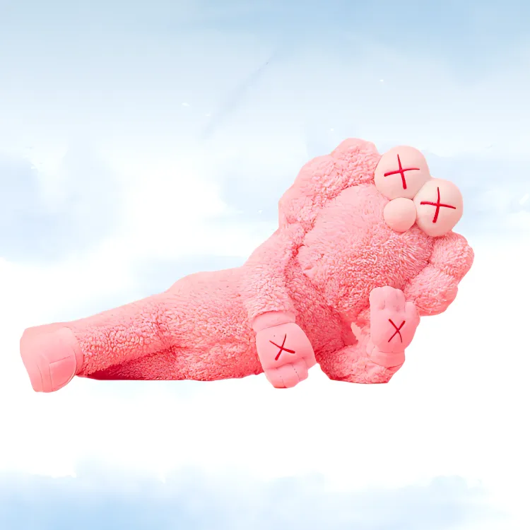 KAWS KAWS Character BFF Plush Pink Dolls Plush Doll 45.7cm Height-3