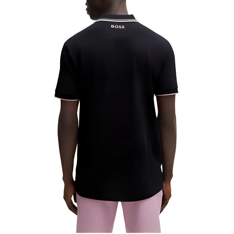 HUGO BOSS Logo Embroidered Short Sleeved Polo Shirt-2