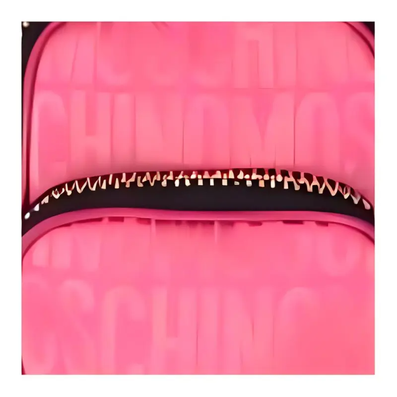 MOSCHINO Cotton And Polyester Blend One Shoulder Crossbody Cell Phone Pouch Women's Pink-3