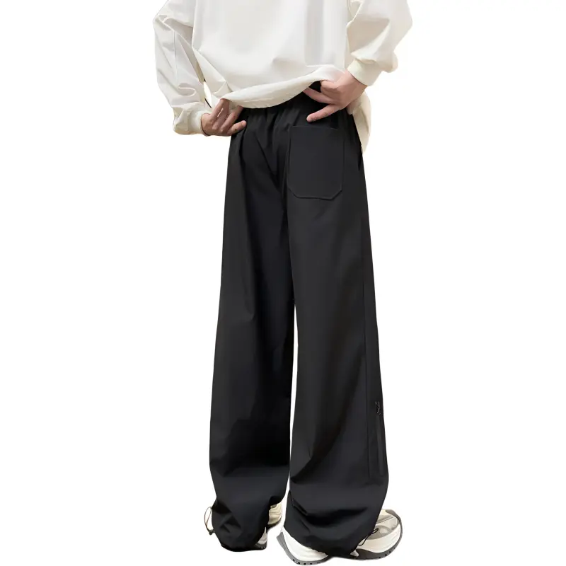 PAINT STAIN Casual Pants Unisex Classic Black-7