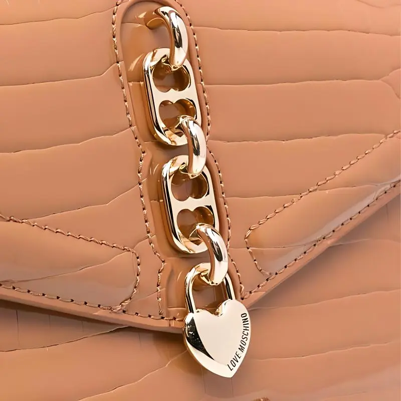 LOVE MOSCHINO Croc-embossed Tote Bag-2