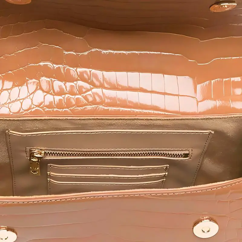 LOVE MOSCHINO Croc-embossed Tote Bag-3