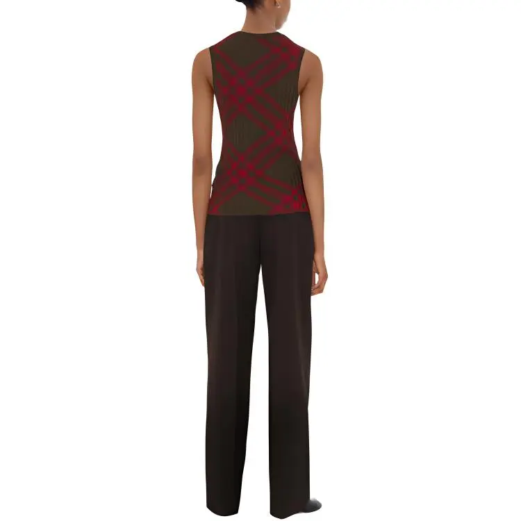 Burberry Tank Tops Women's Brown-2