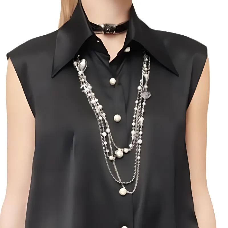 CHANEL Shirts Women's Black-4