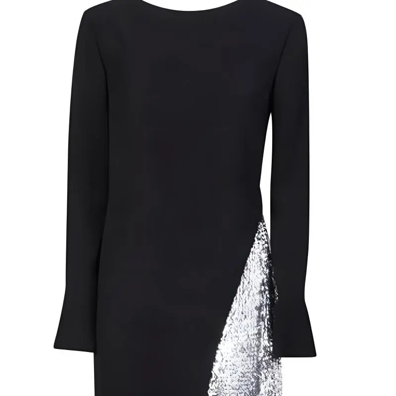Givenchy SS23 Long Sleeved Dress Women's Black-5