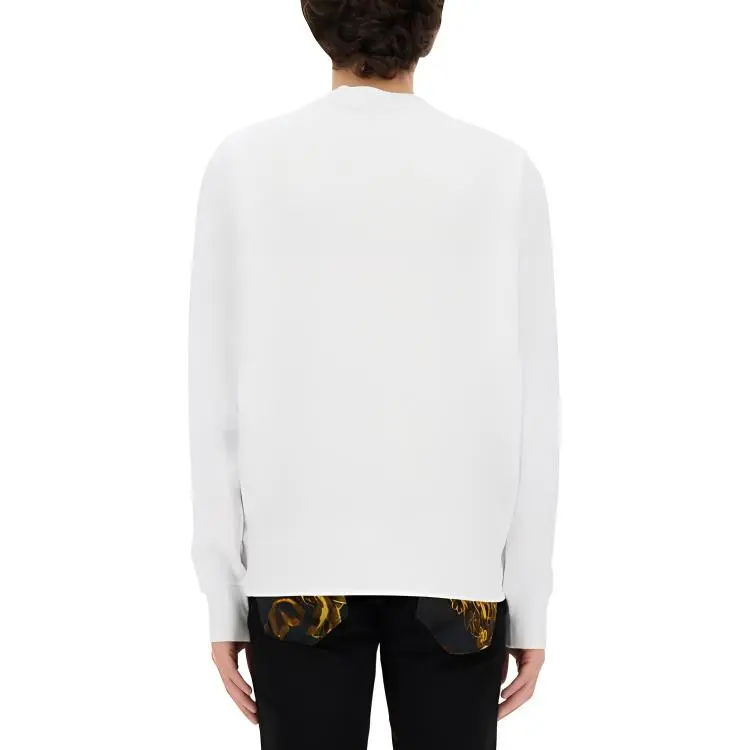 VERSACE Logo print Cotton Sweatshirt-3