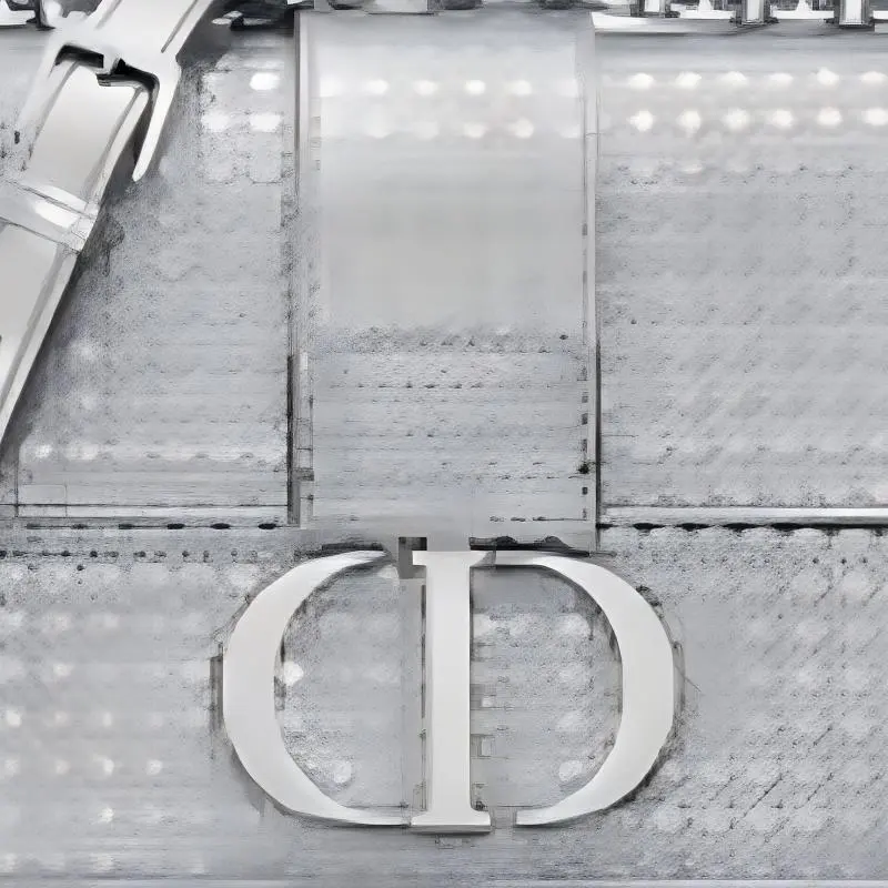 DIOR 30 Montaigne Cow Leather Chain Bag Shoulder Bag Crossbody Bag Women's Silver-4