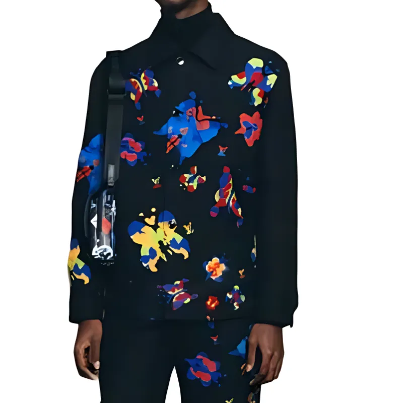 LOUIS VUITTON Shirt Men's Black-6