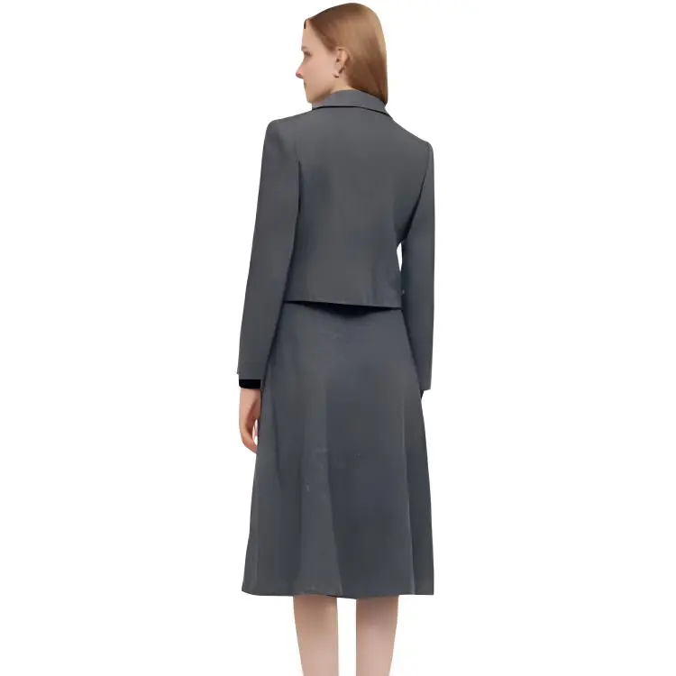 GOELIA Skirt Set Women's Smoke Gray-0